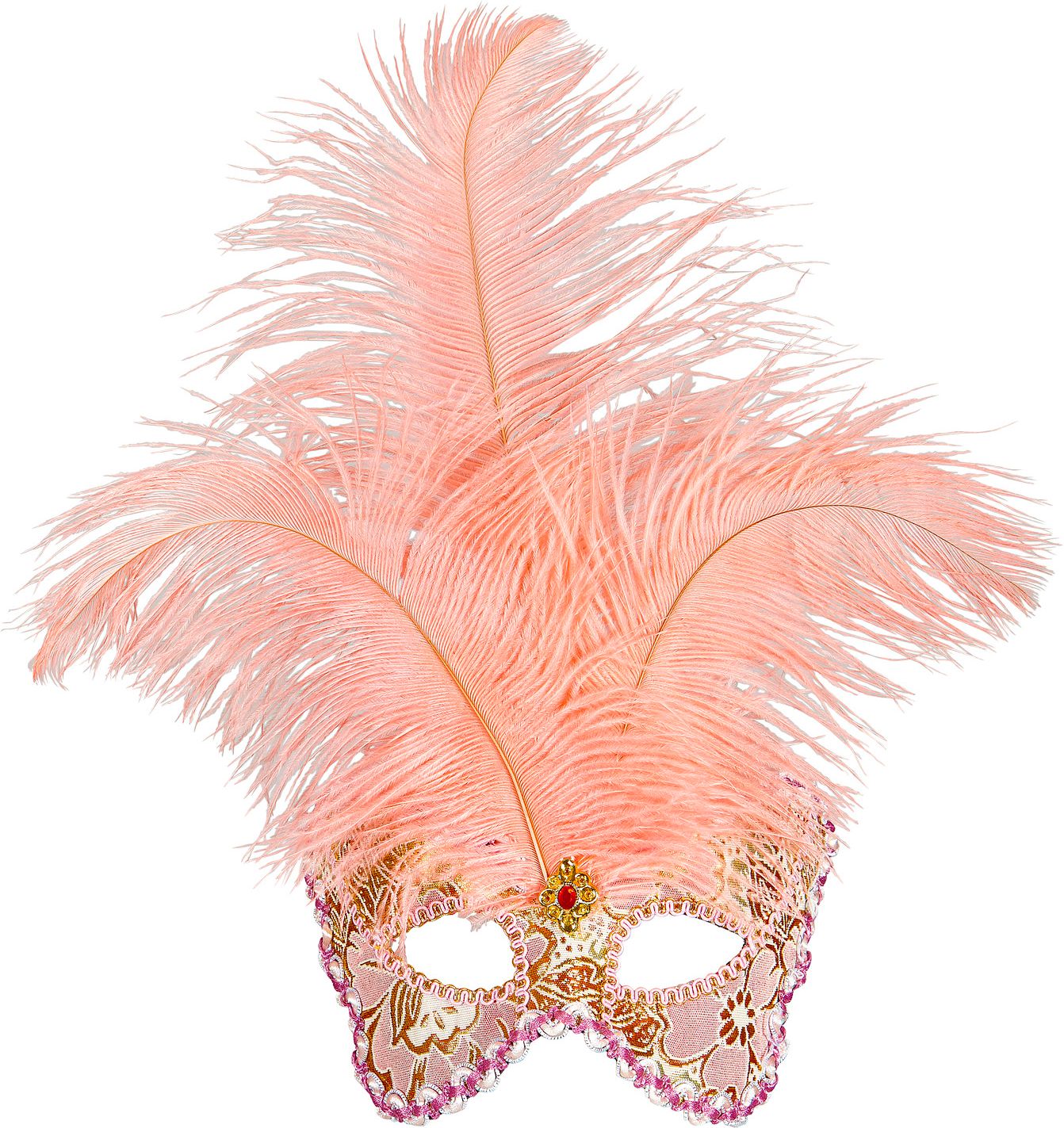 Lichtroze Barones Oogmasker