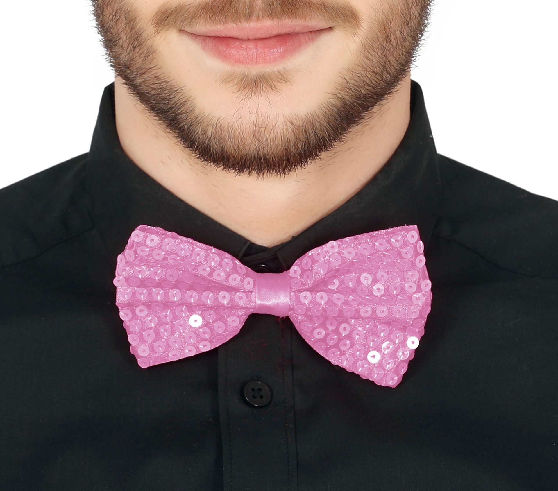 Lichtroze Pailletten Strik