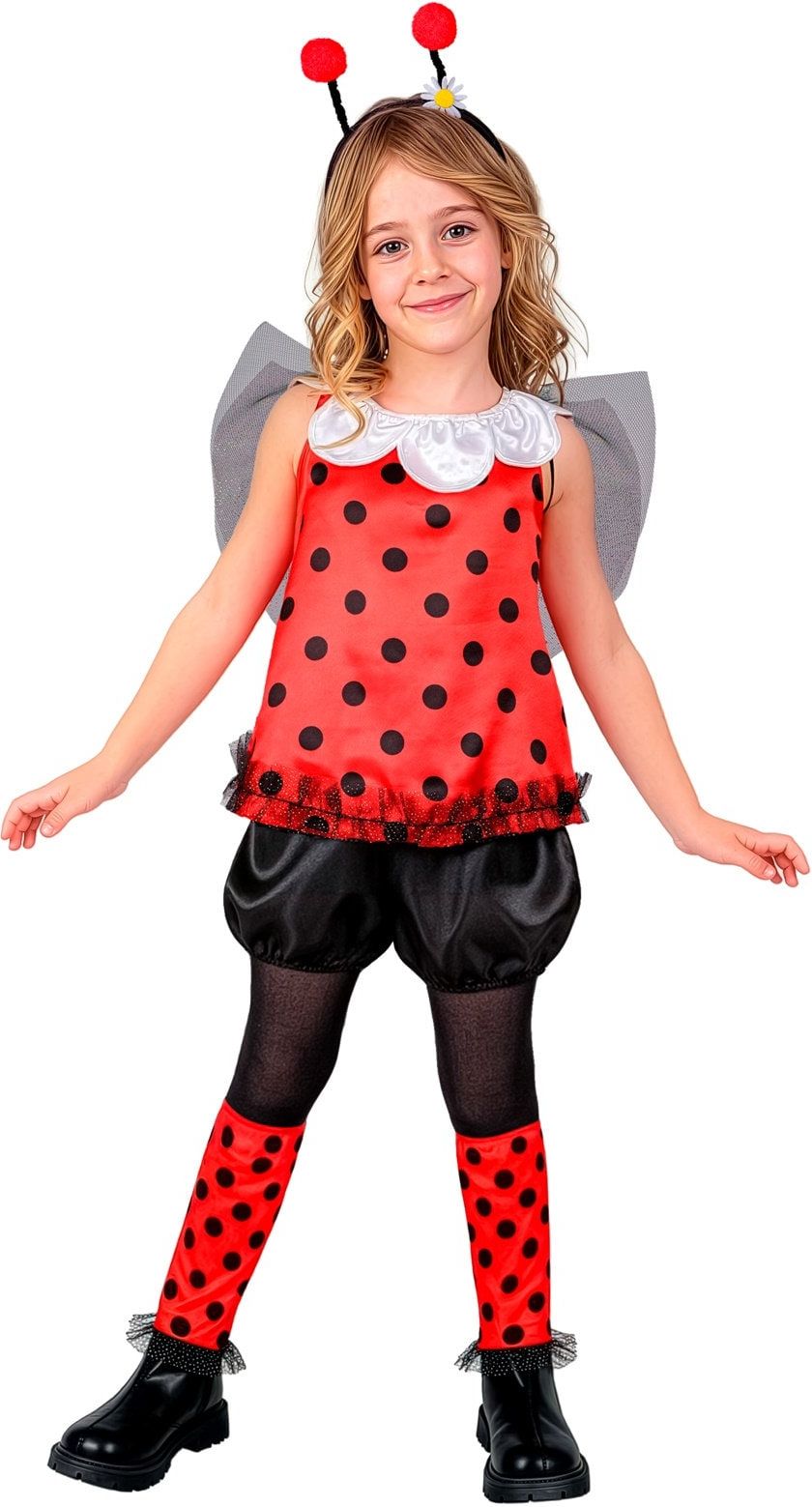 Lieveheersbeestje Pak Kostuum Rood Meisjes