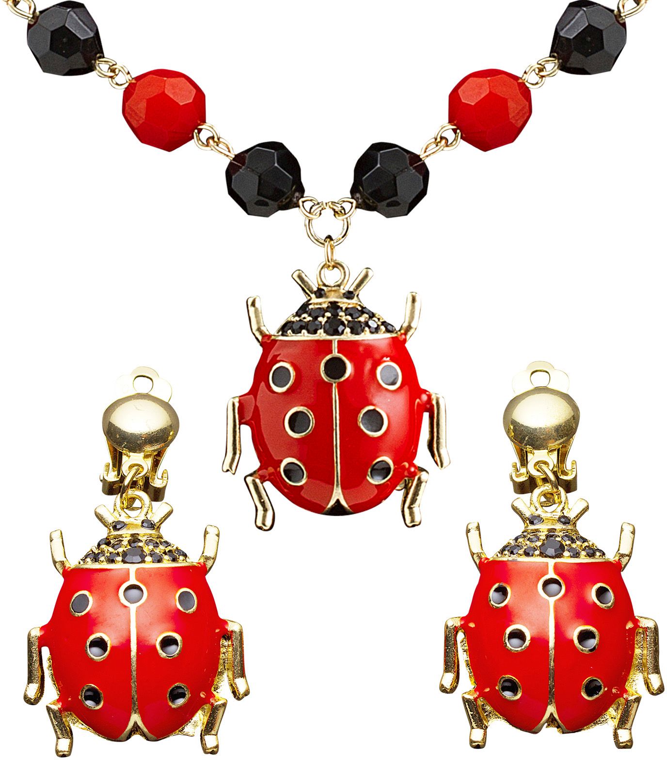 Lieveheersbeestje Sieraden Set
