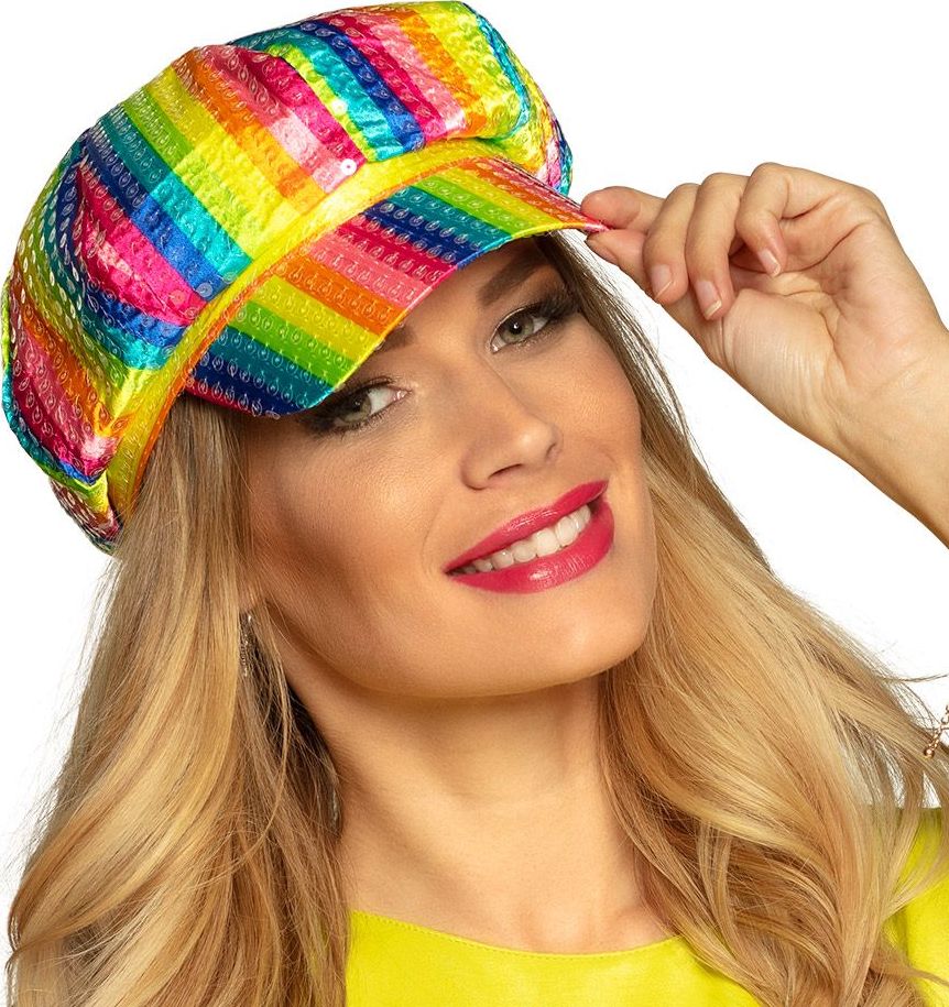 Lollipop Pailletten Regenboog Pet