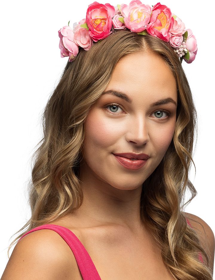 Lotus Roze Bloemen Tiara