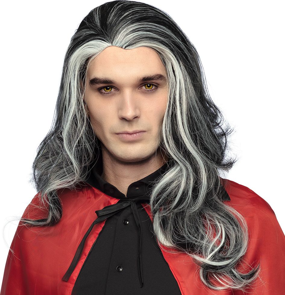 Louis Vampier Pruik Lang Heren