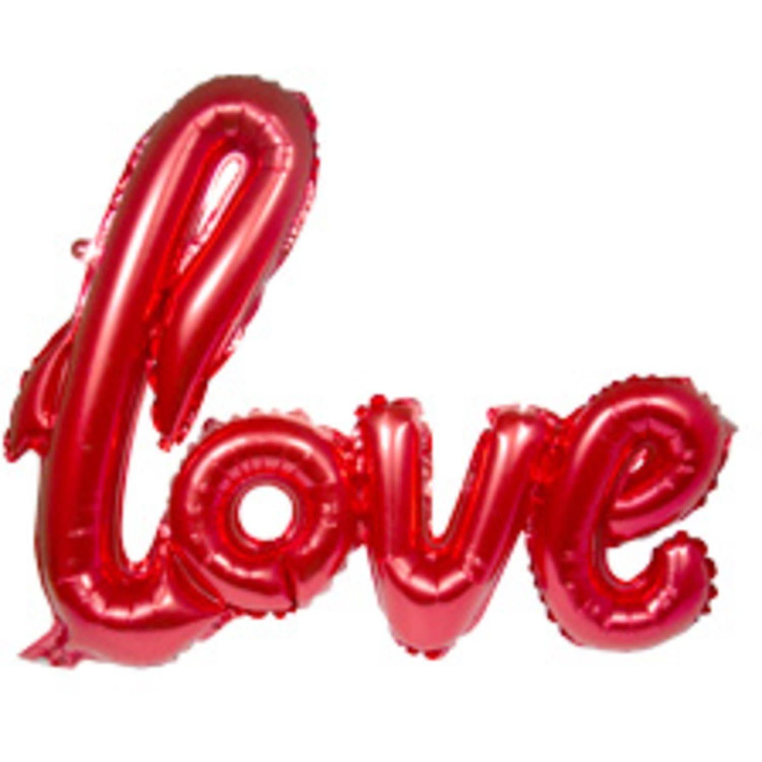Love Rode Folieballon Letters 70cm