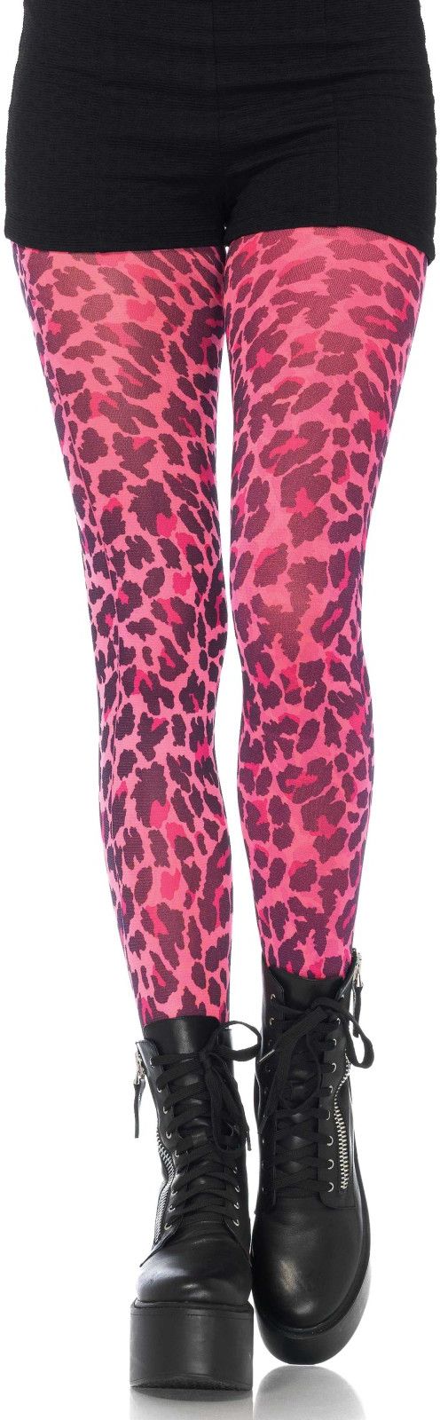 Luipaard print panty neon roze