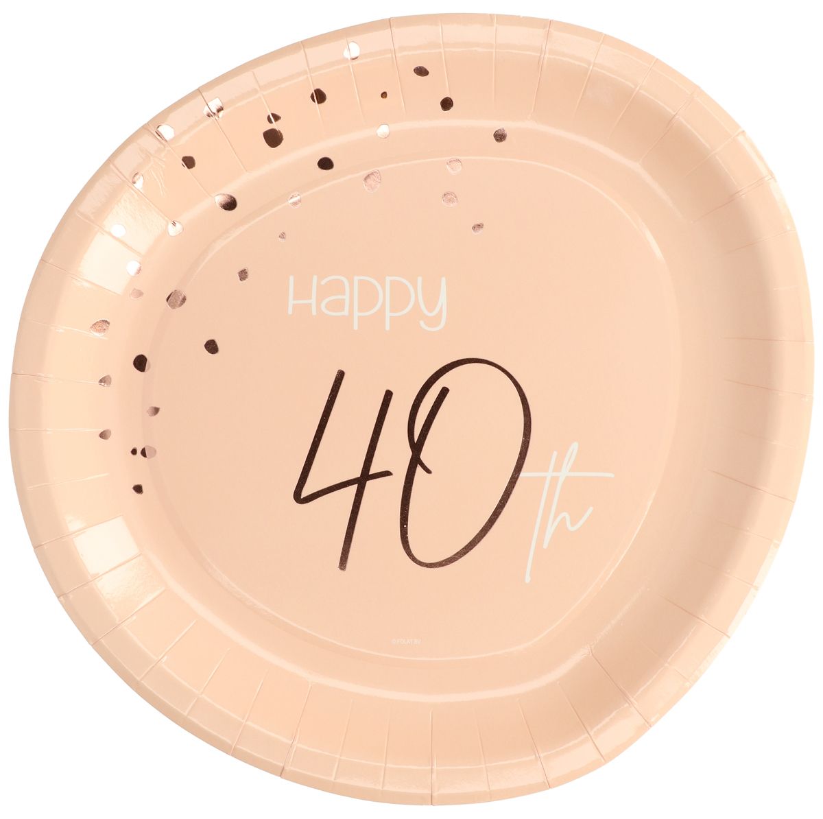 Lush Blush 40 Jaar Bordjes 8 Stuks