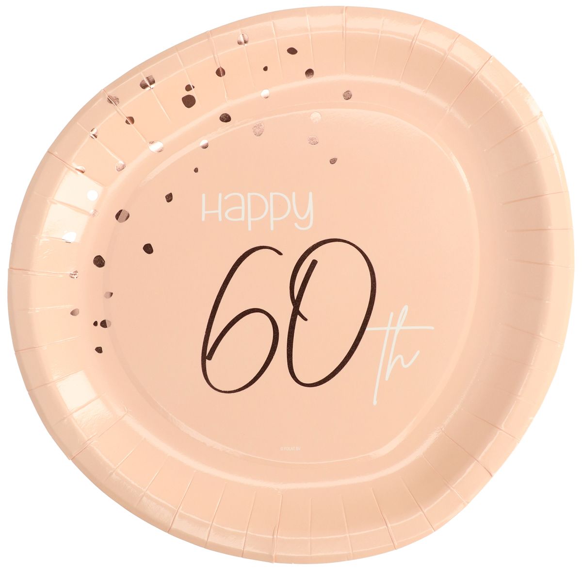 Lush Blush 60 Jaar Bordjes 8 Stuks