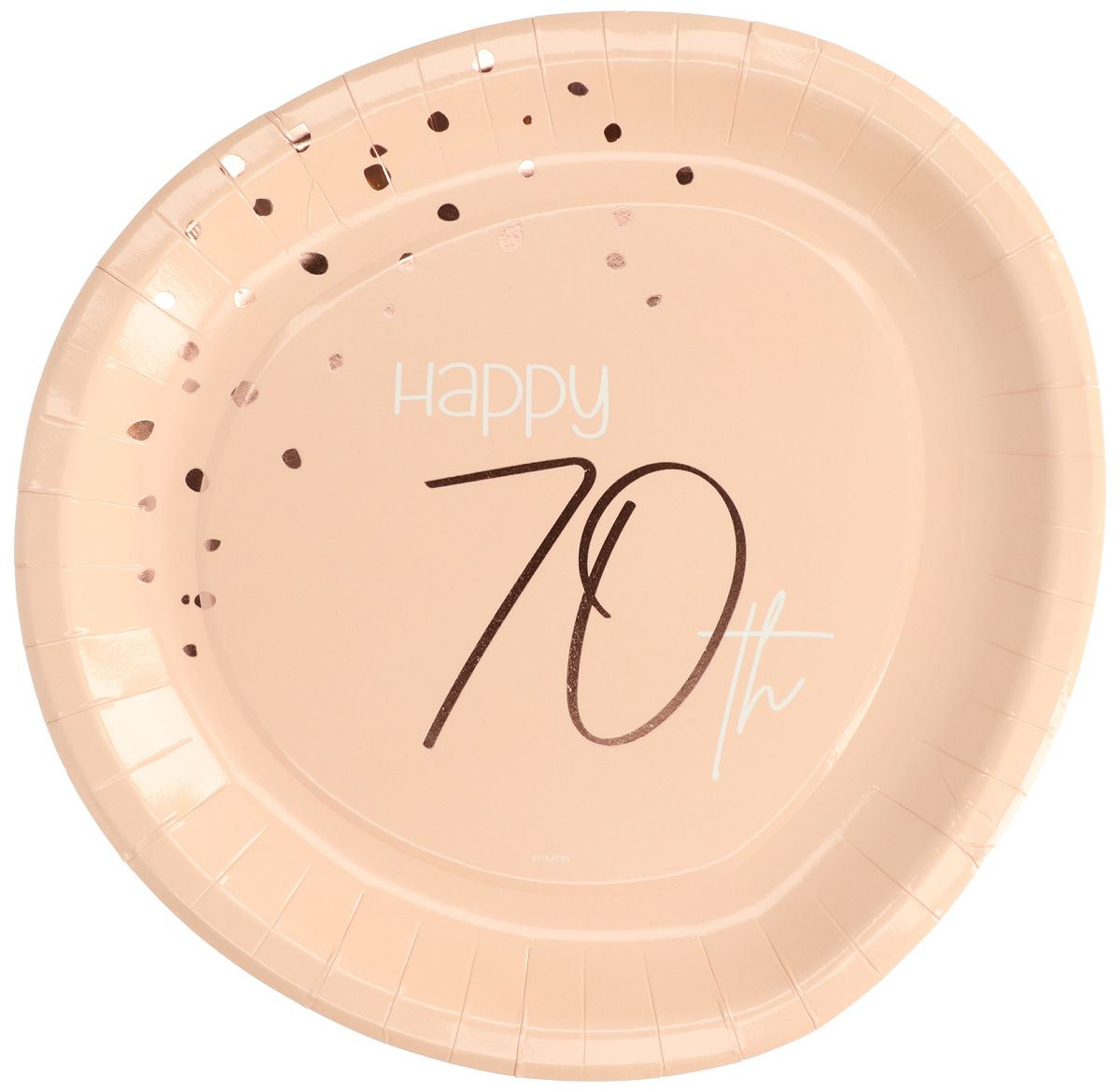 Lush Blush 70 Jaar Bordjes 8 Stuks