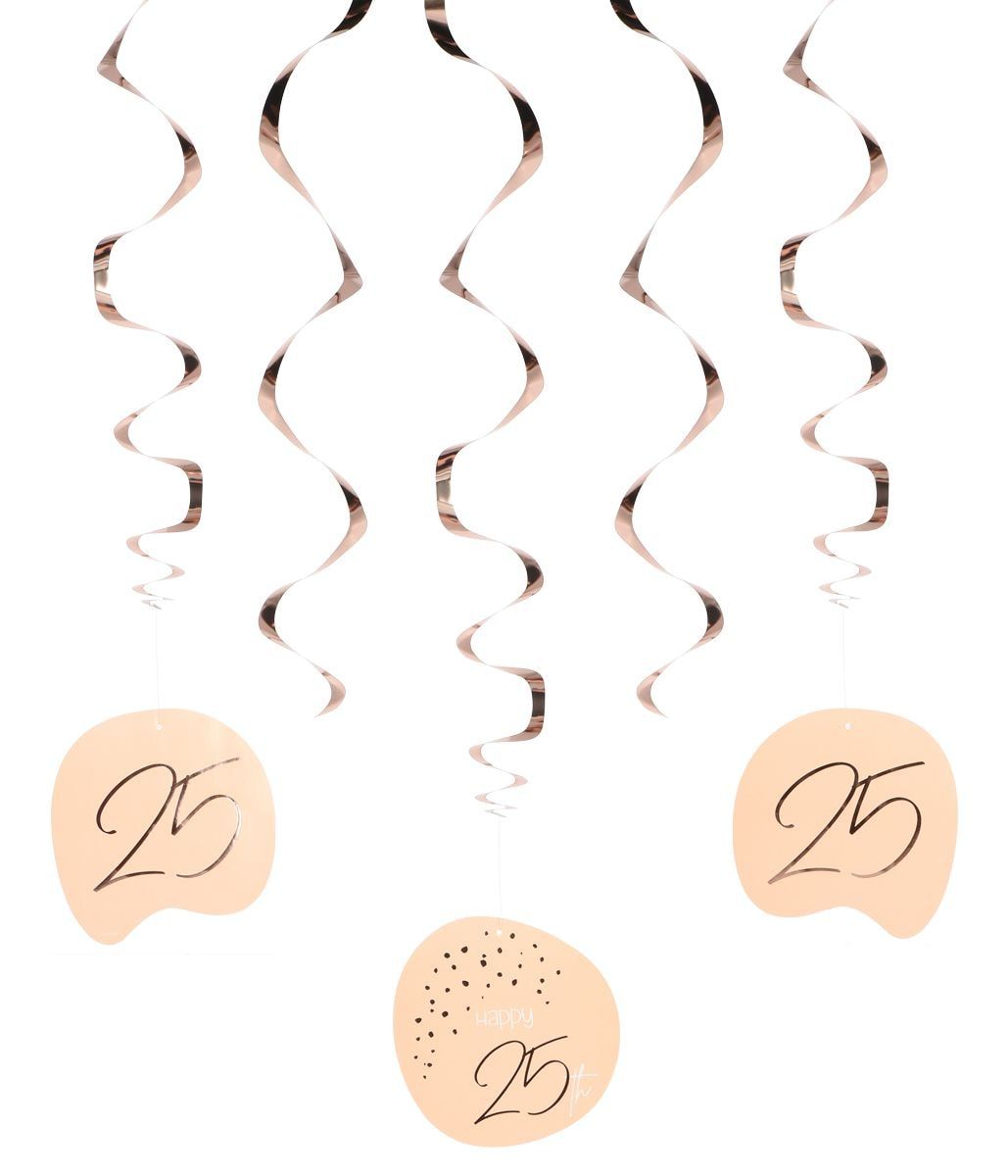 Lush Blush Happy Birthday 25 Swirl Decoratie