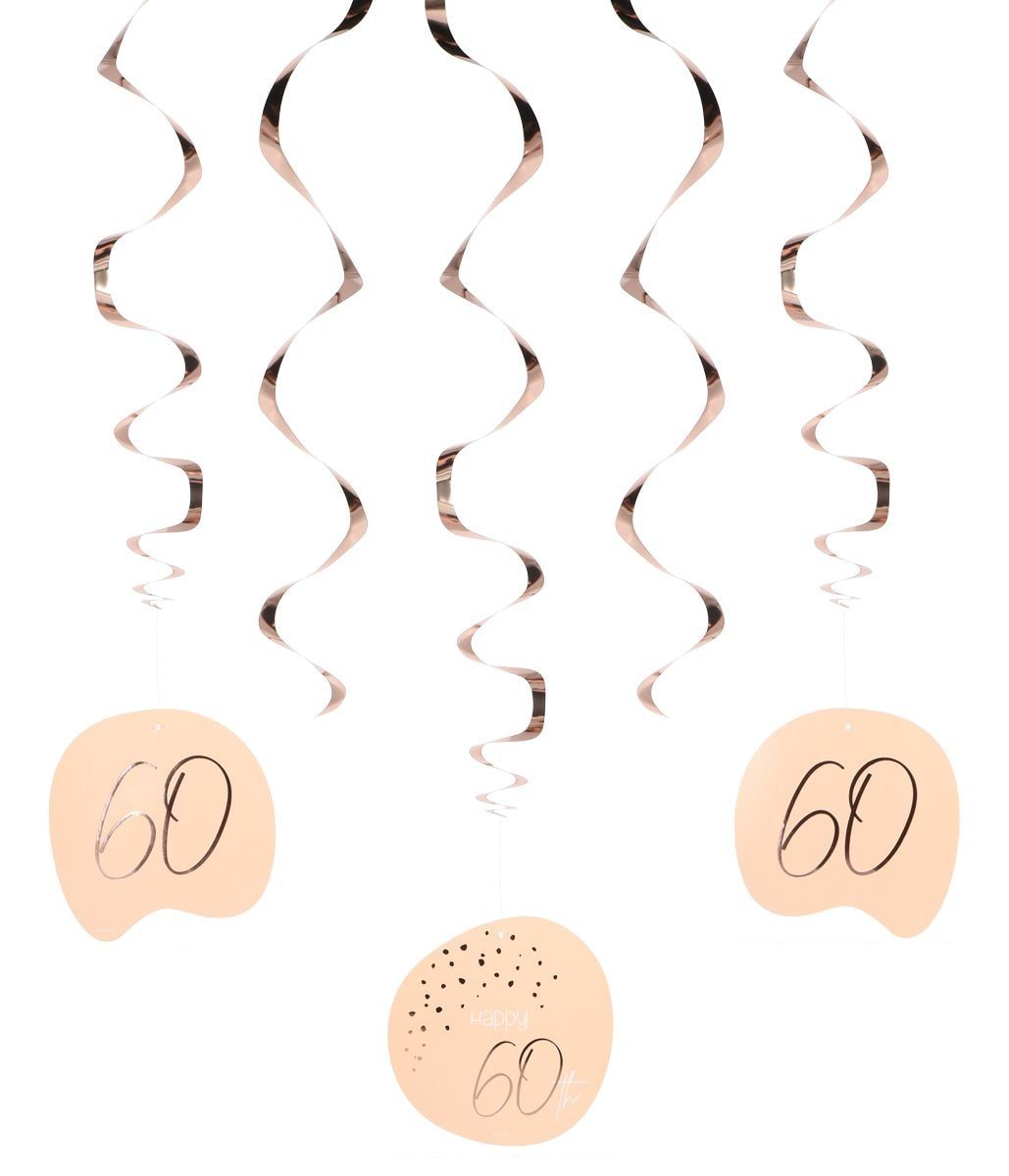 Lush Blush Happy Birthday 60 Swirl Decoratie