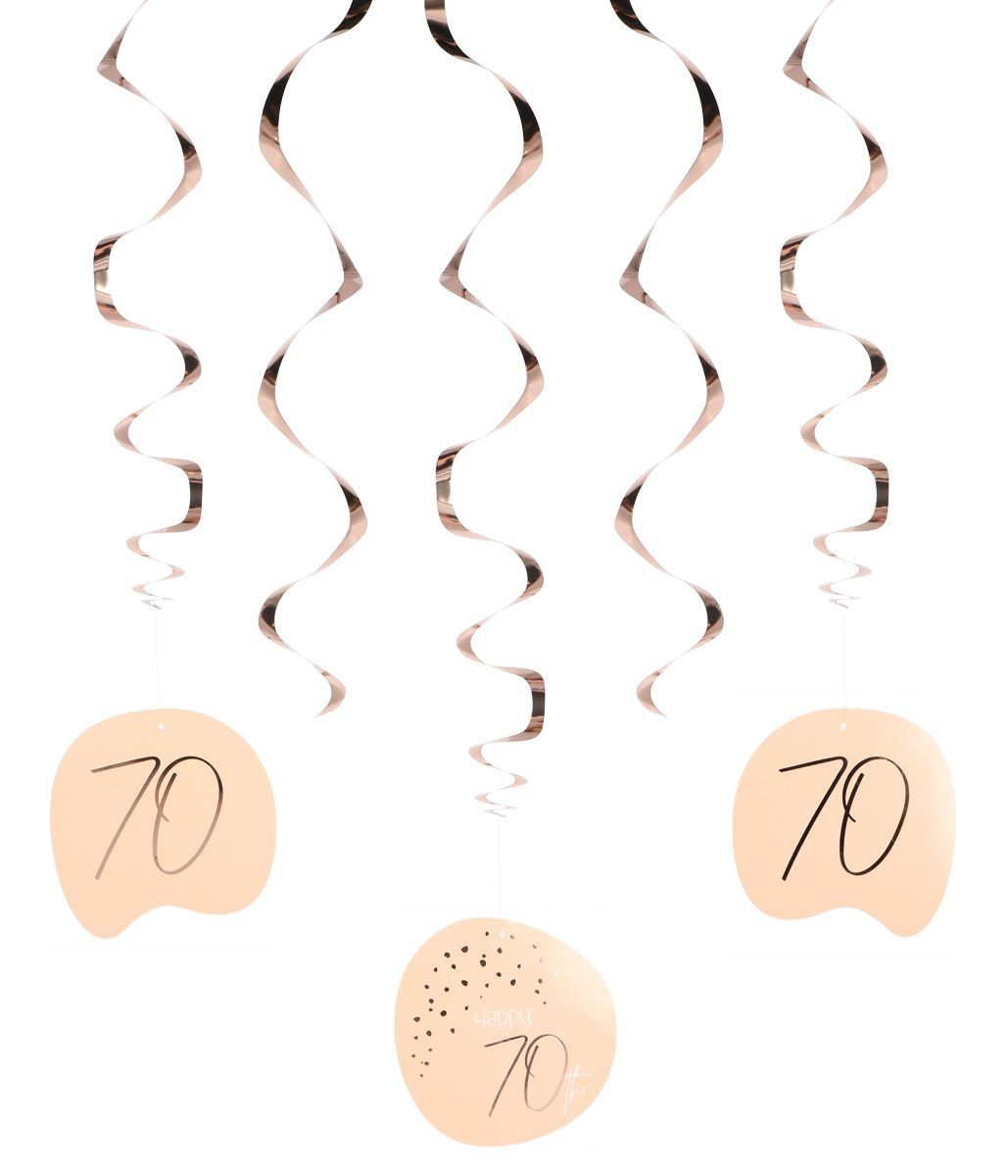 Lush Blush Happy Birthday 70 Swirl Decoratie