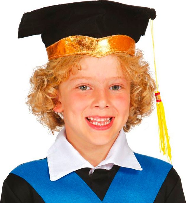 Luxe Afstudeerhoedje Goud Kind