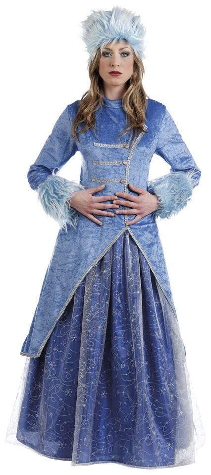 Luxe Blauwe Russische Jurk