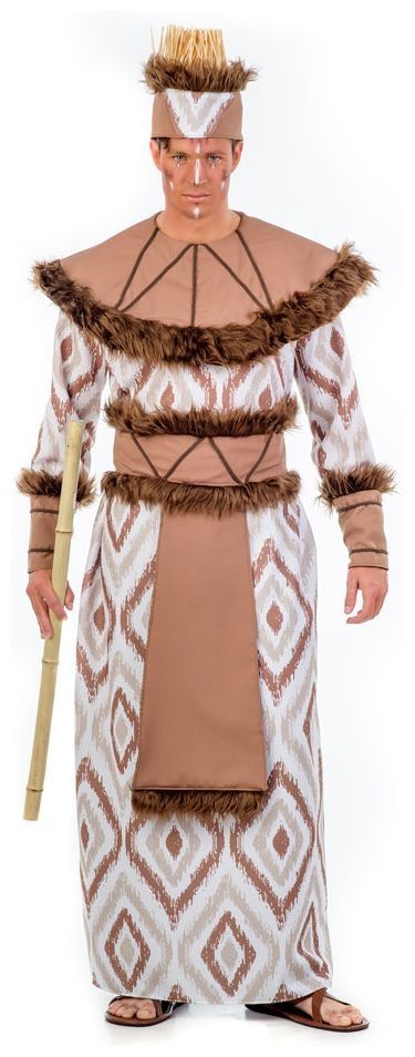 Luxe Bruine Sjamaan Kostuum