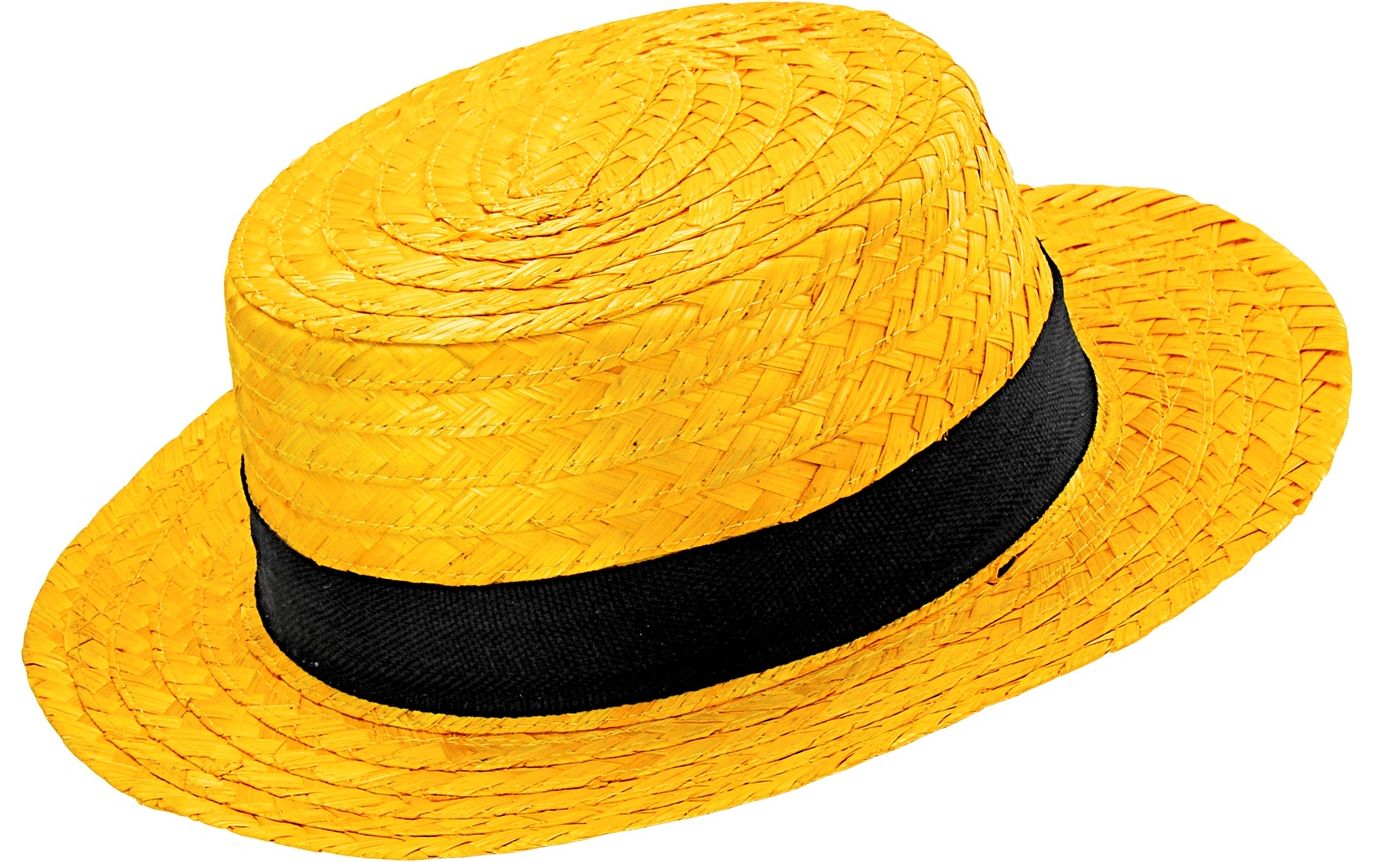 Luxe chevalier hoed geel
