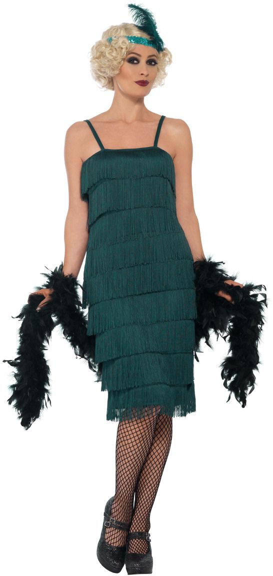 Luxe Flapper Jurk Groen