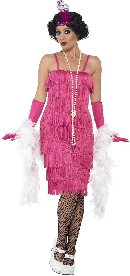 Luxe Flapper Jurk Roze