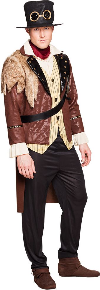 Luxe kapitein steampunk kostuum