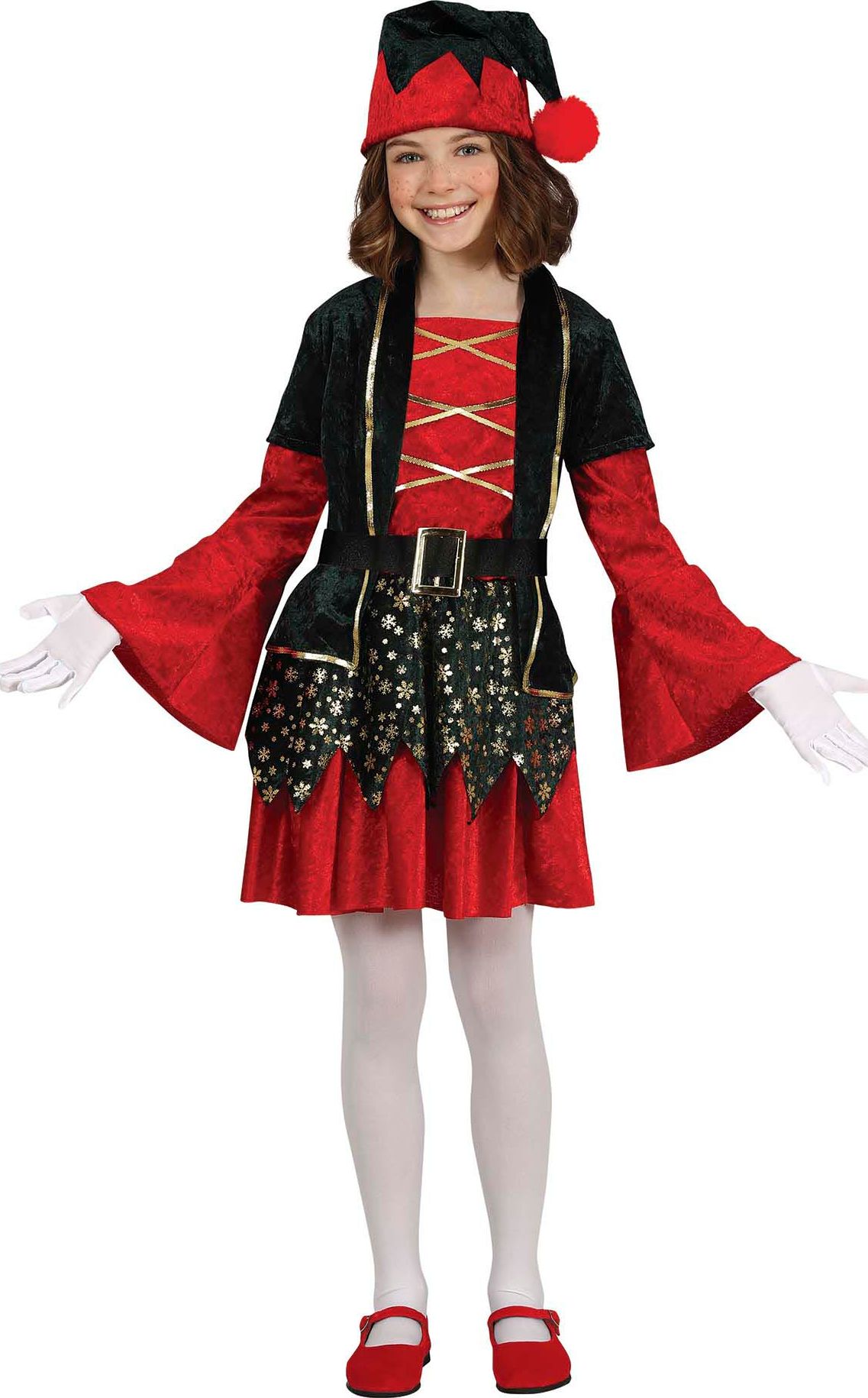 Luxe Kerst Elf Jurkje Kind