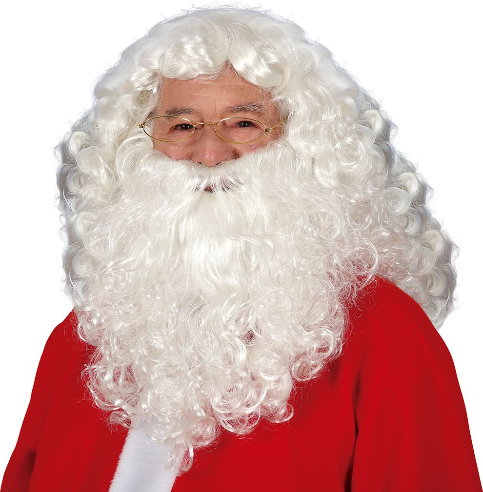 Luxe Kerstman Pruik en Baard