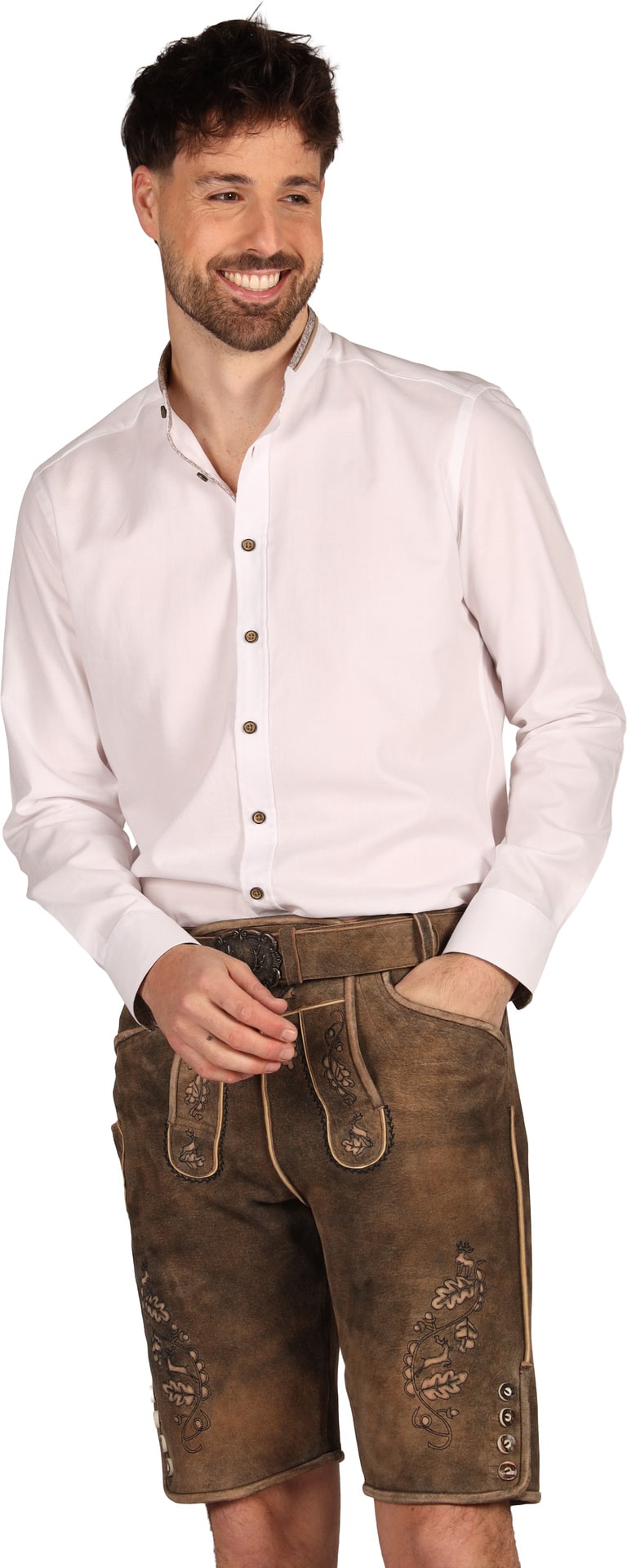 Luxe Lichtbruine Lederhose Geitenleer Heren Oktoberfest