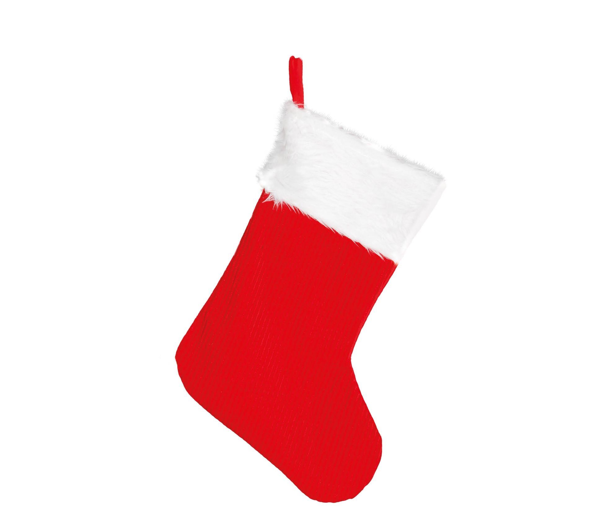 Luxe Rode Cadeau Sok Kerstmis Rood 45cm