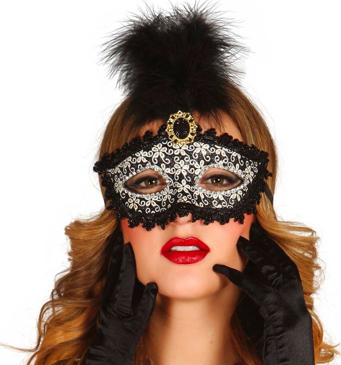 Luxe Venetiaanse Masker met Kant
