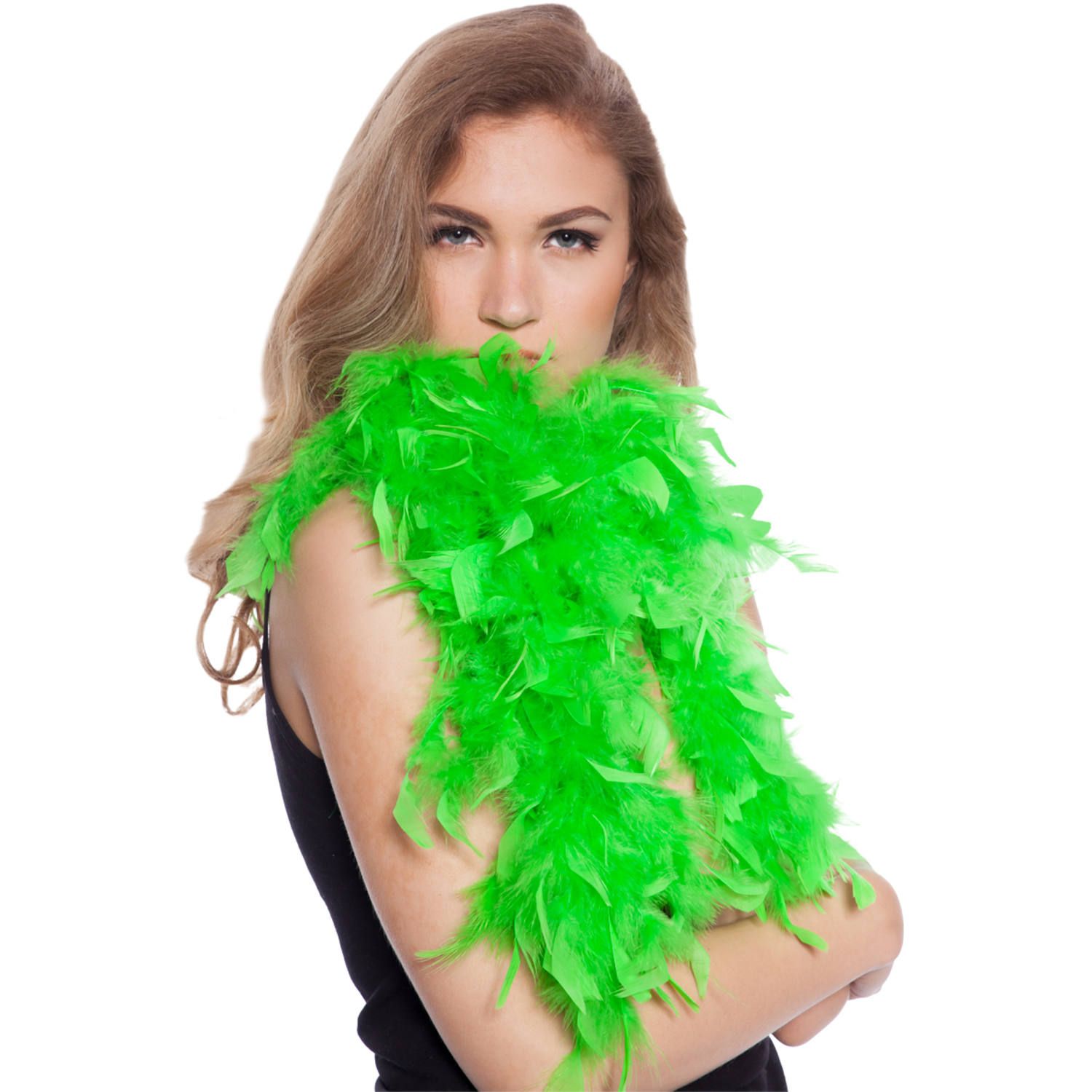 Luxe Veren Boa 180cm Neon Groen