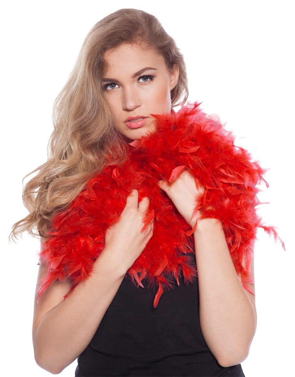 Luxe Veren Boa 180cm Rood