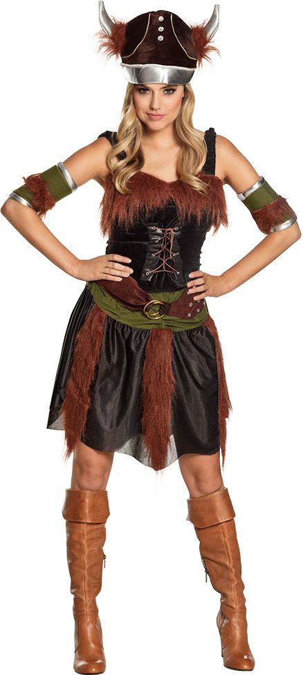 Luxe viking Freya kostuum dames
