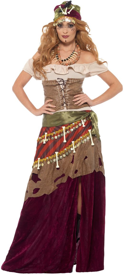 Luxe Voodoo Priester Dames Kostuum