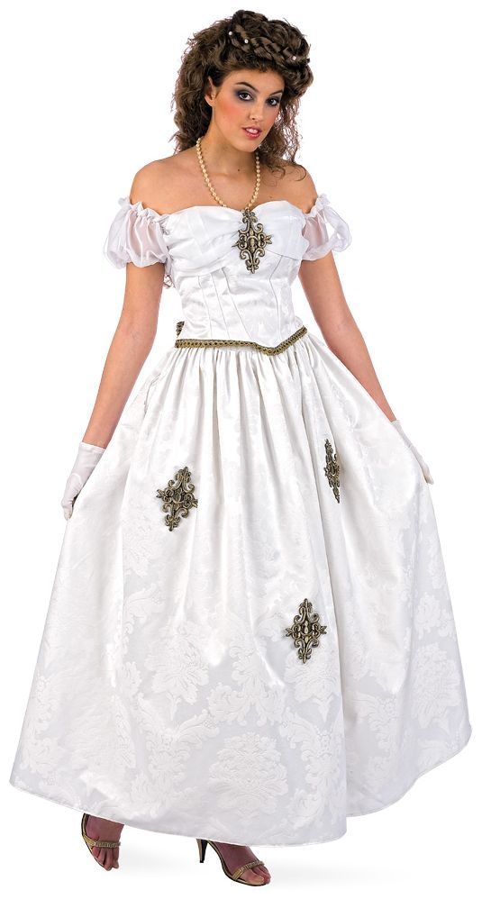 Luxe wit lange keizerin jurk