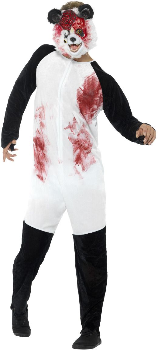 Luxe zombie panda kostuum