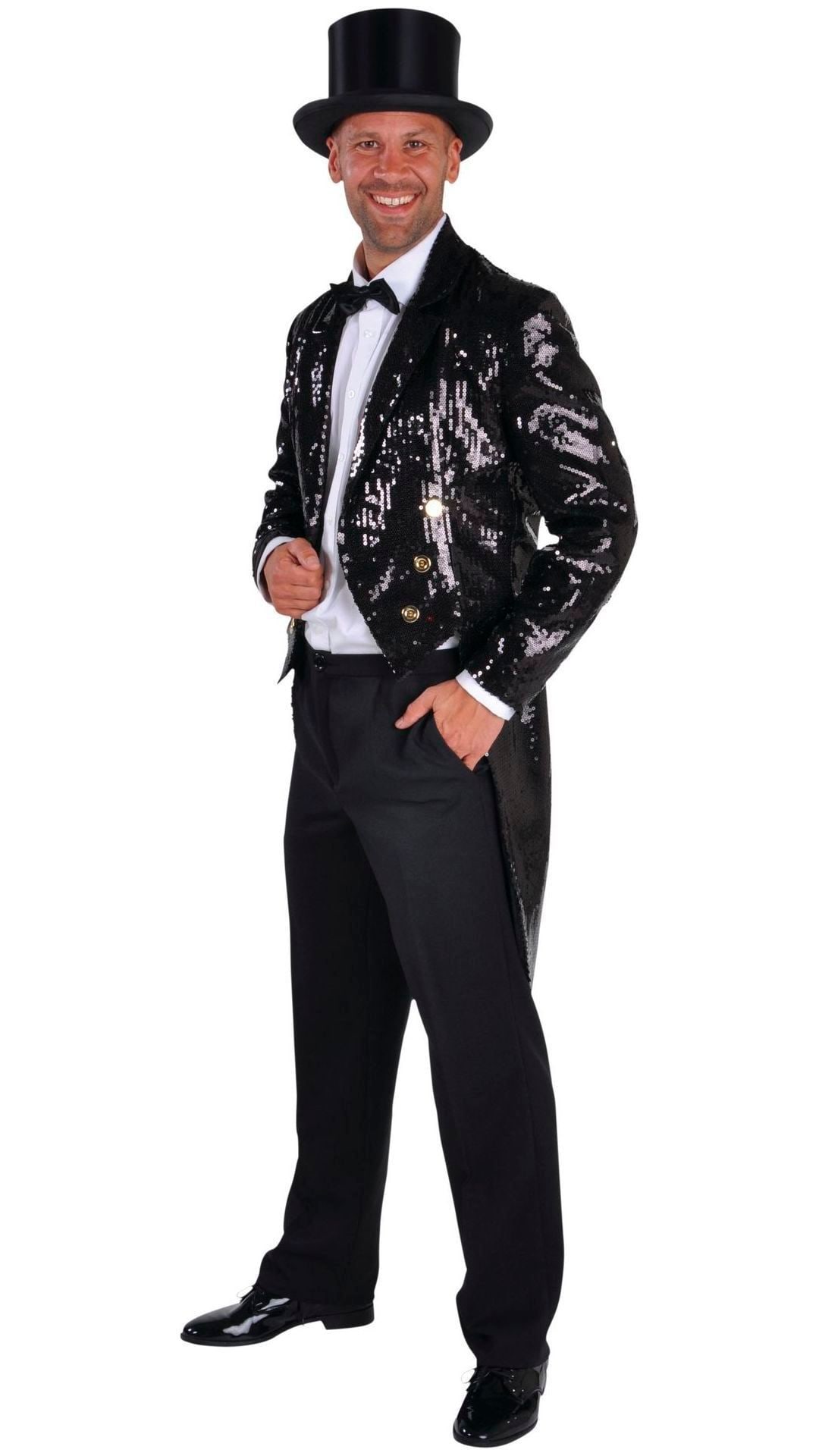 Luxe Zwarte Gevoerde Slipjas Mannen