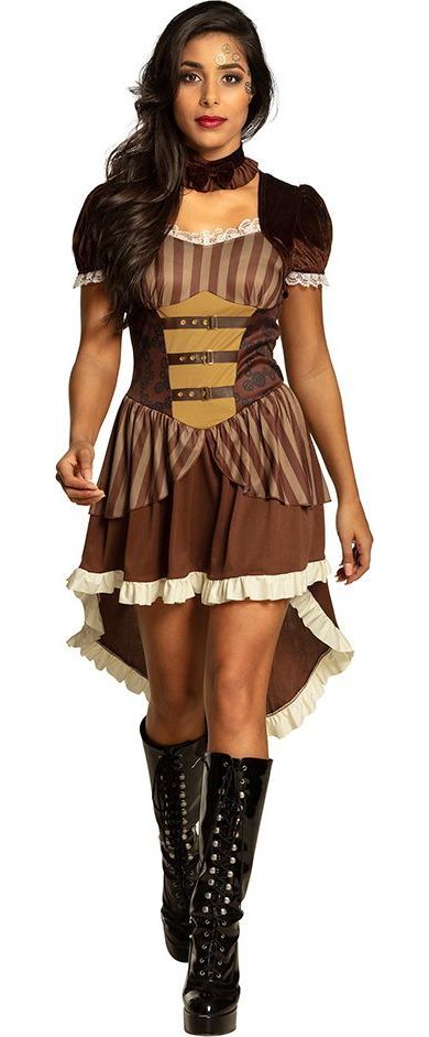 Madame Steampunk Jurk Vrouw