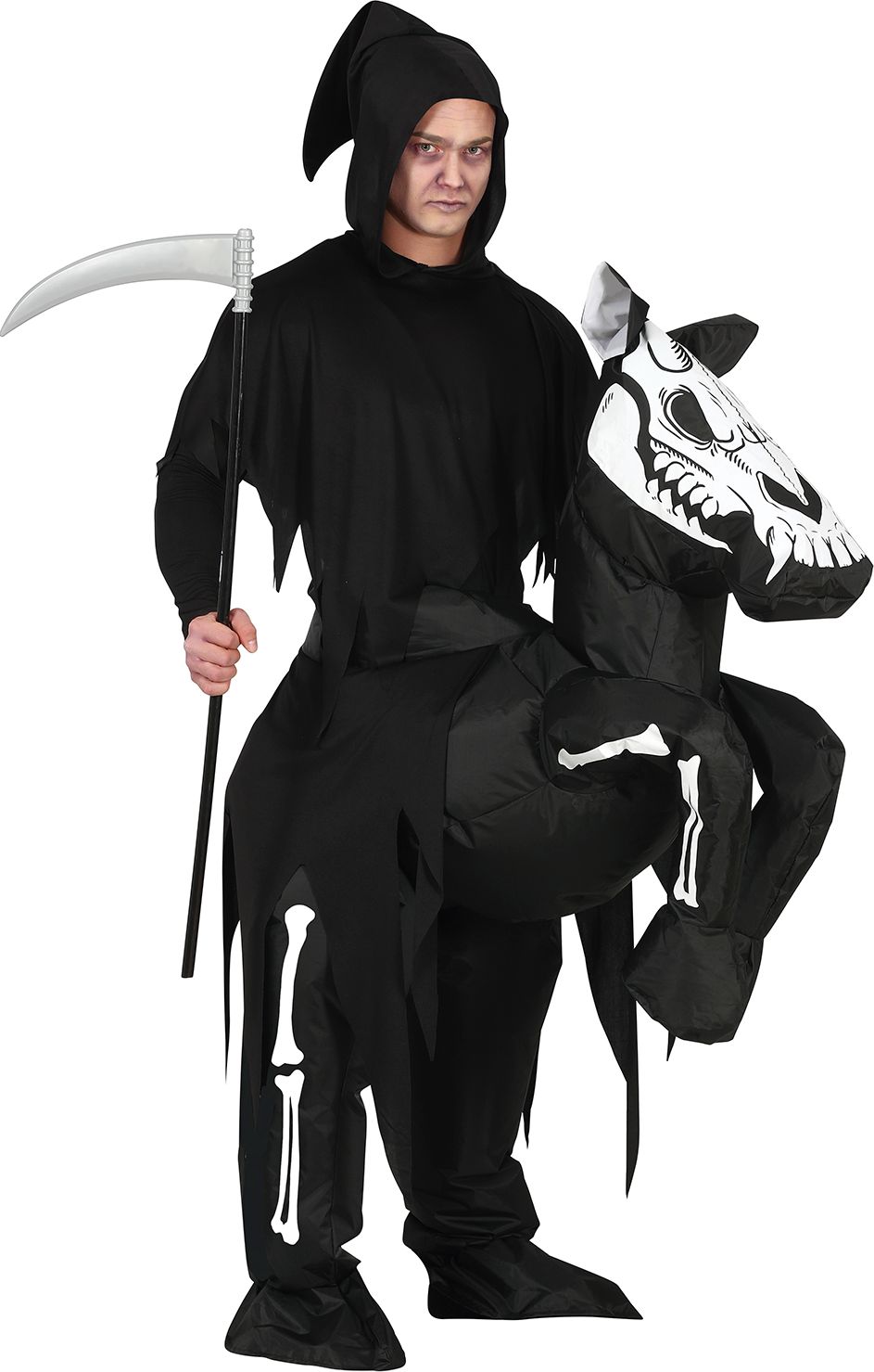 Magere Hein met Paard Kostuum Man