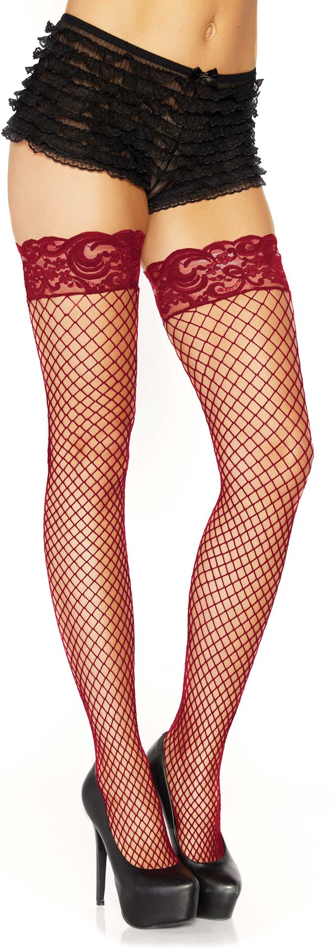 Maggy Donkerrode Visnet Kousen met Kant