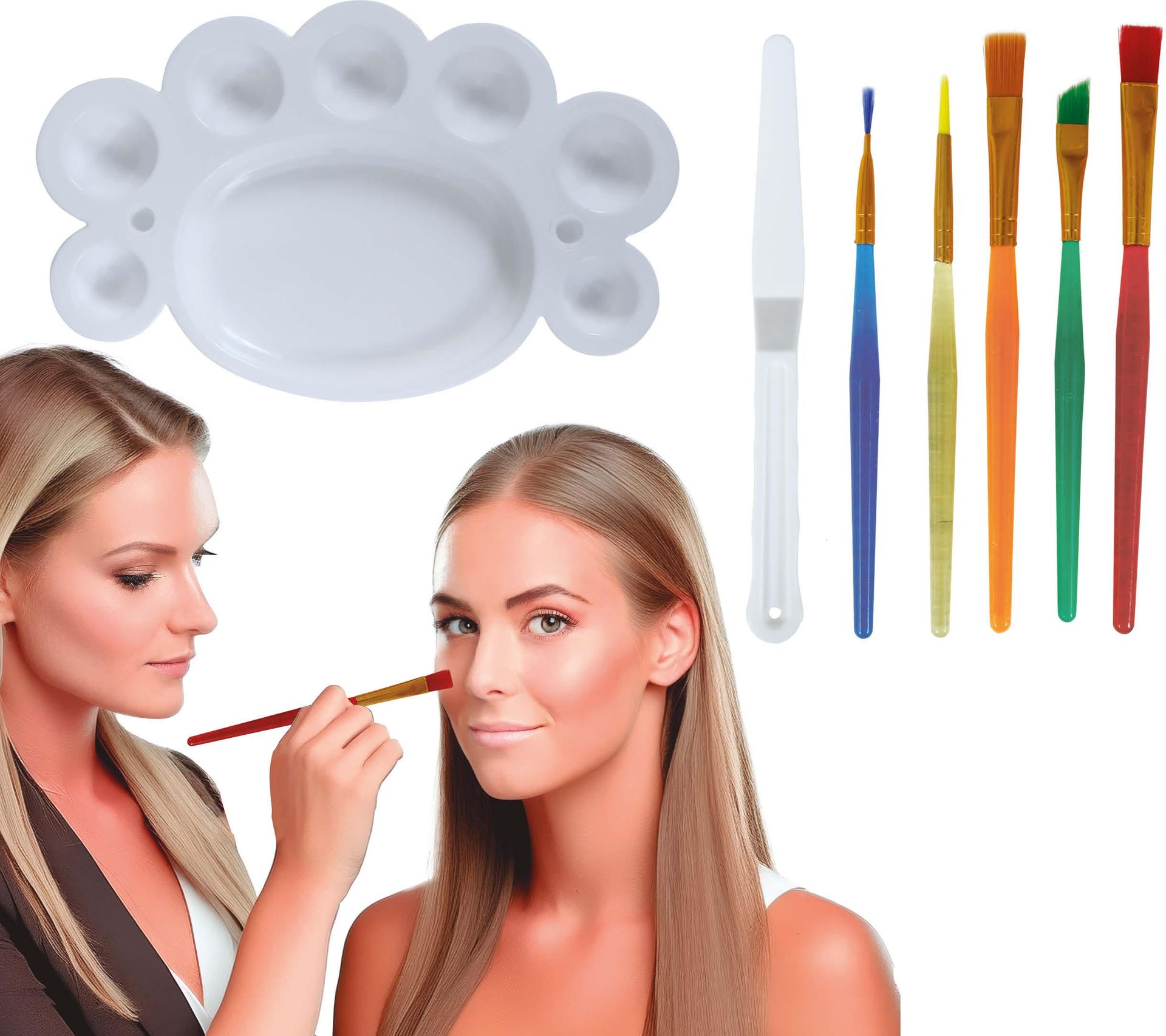 Make-Up set Meerkleurige Borstels