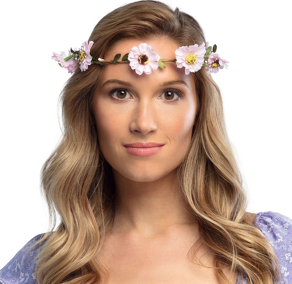 Mallorca Roze Bloemen Hoofdband