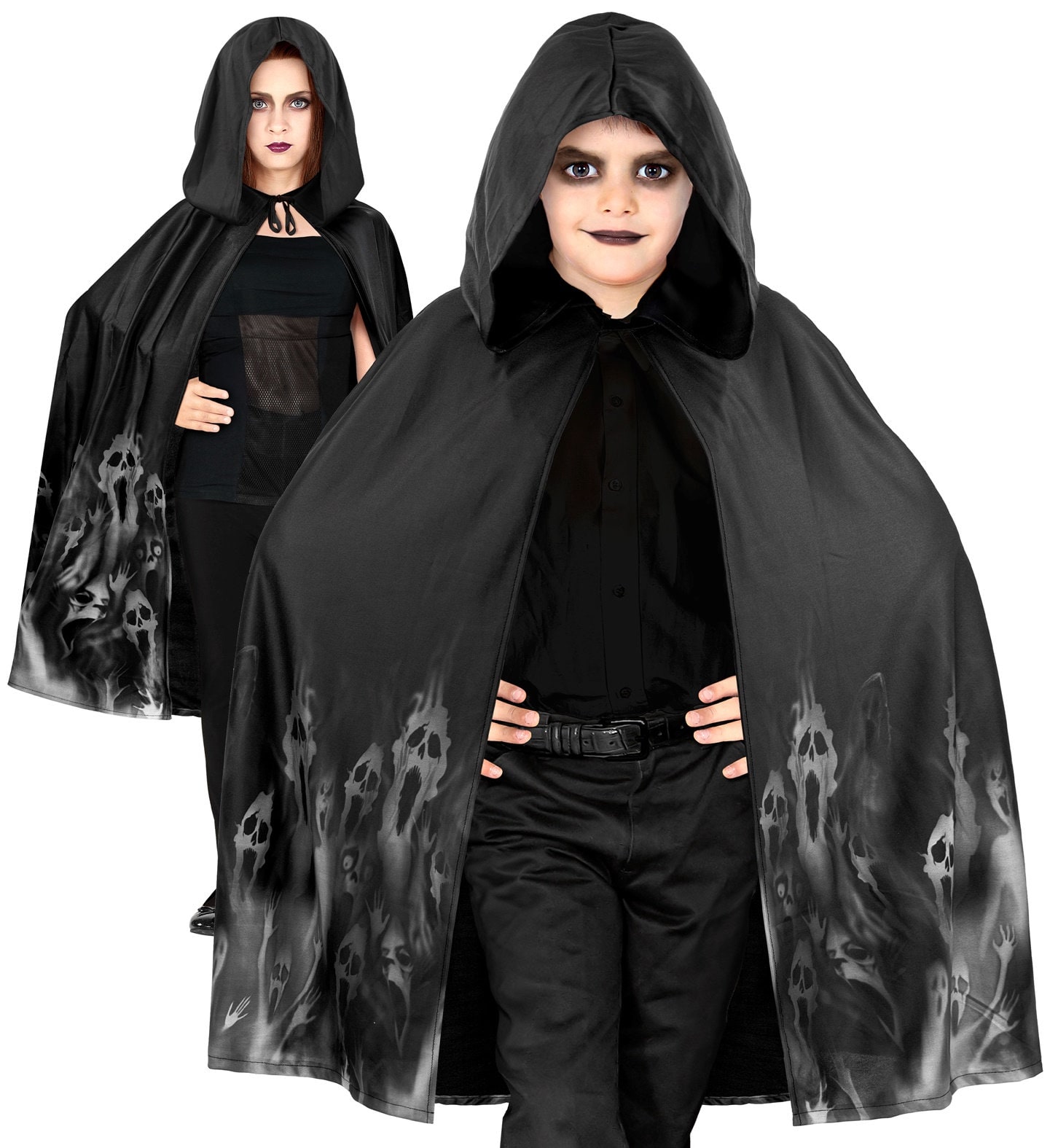 Mantel Halloween Zwart Jongens Meisjes