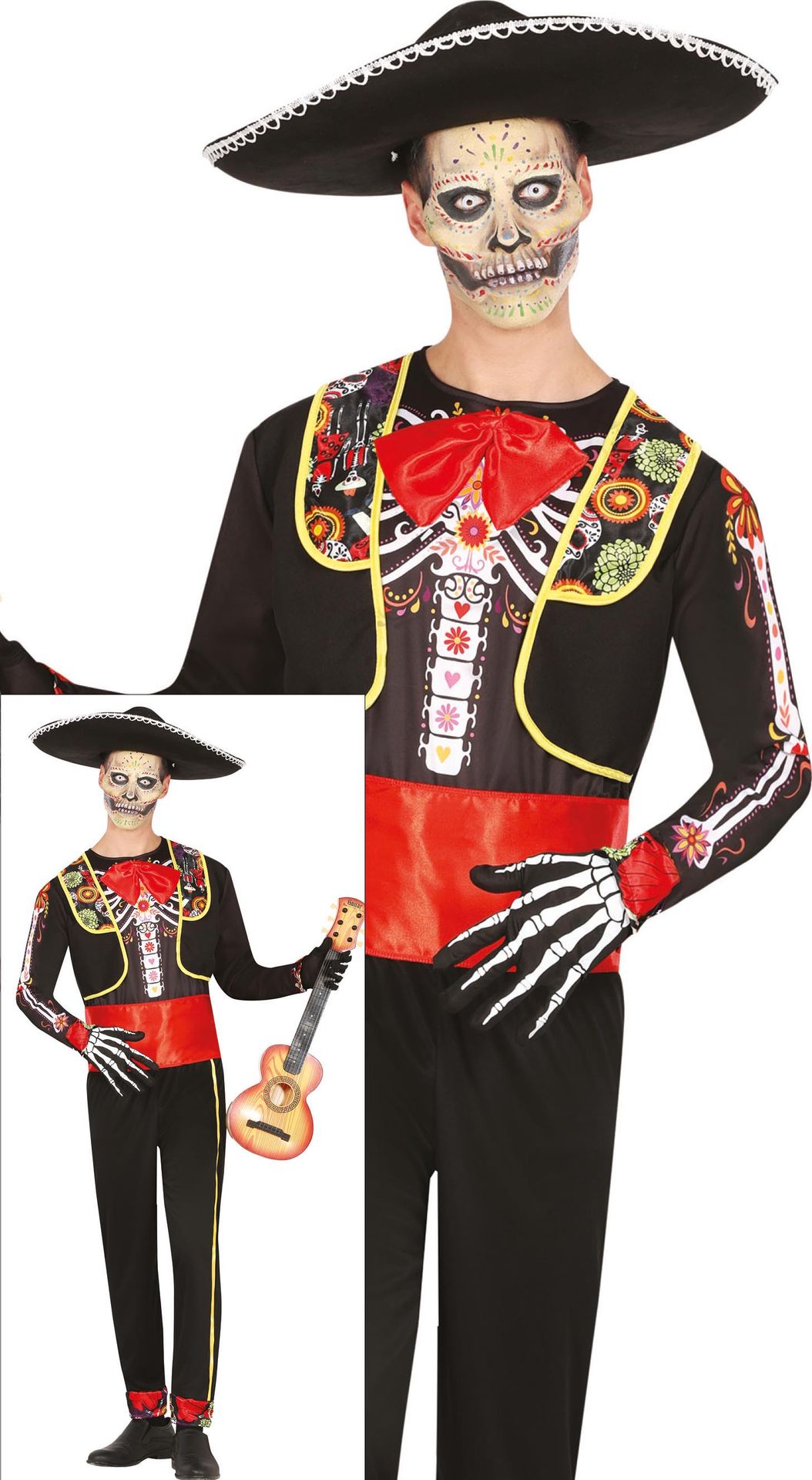 Mariachi Skelet Kostuum Heren