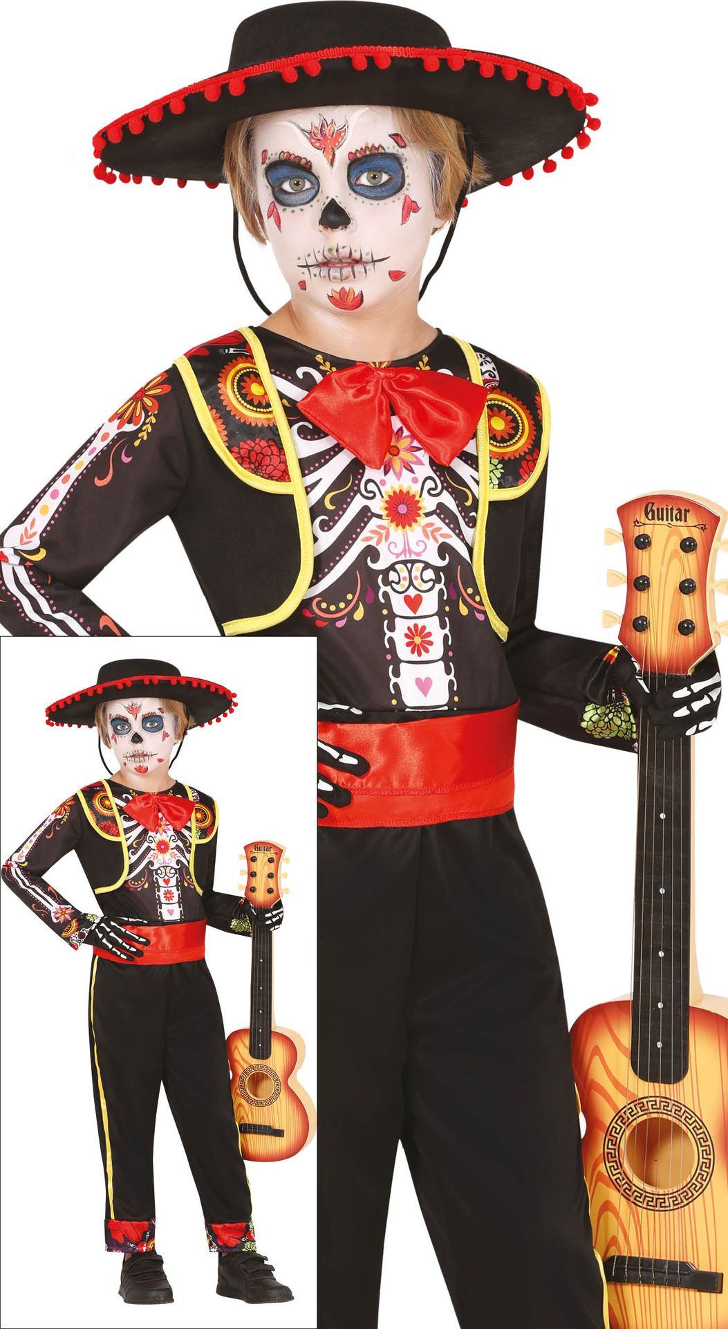 Mariachi Skelet Kostuum Kind