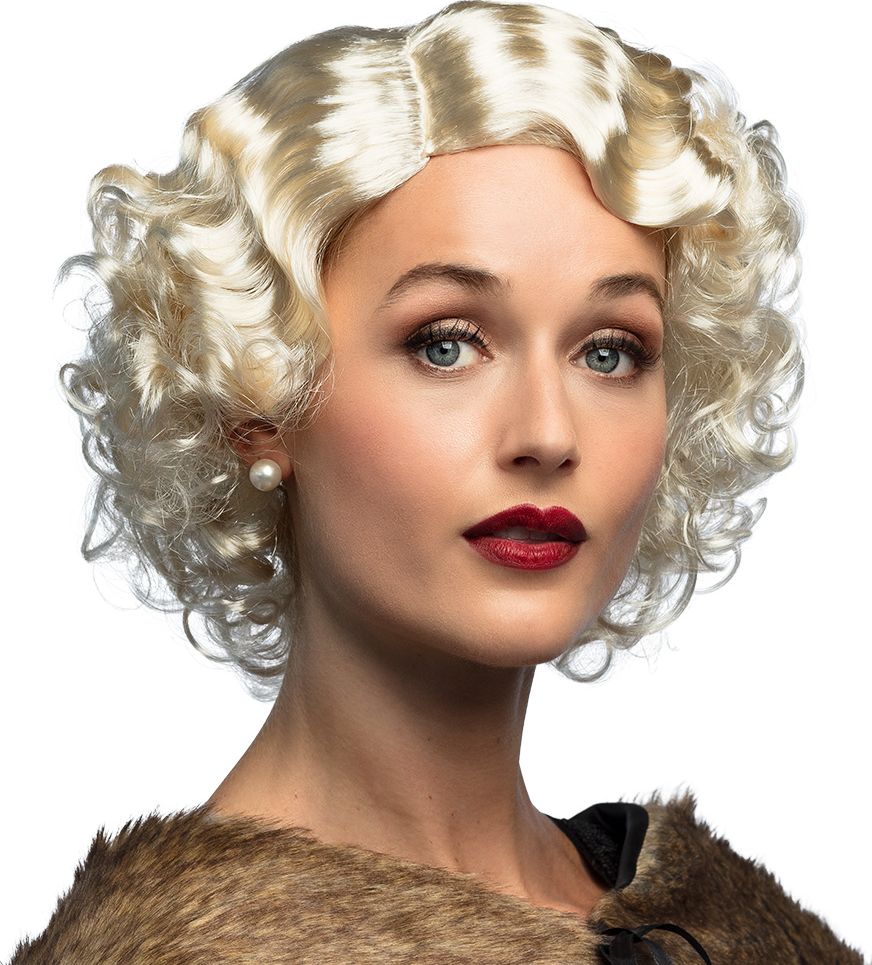 Marilyn Monroe Pruik Wit Blond