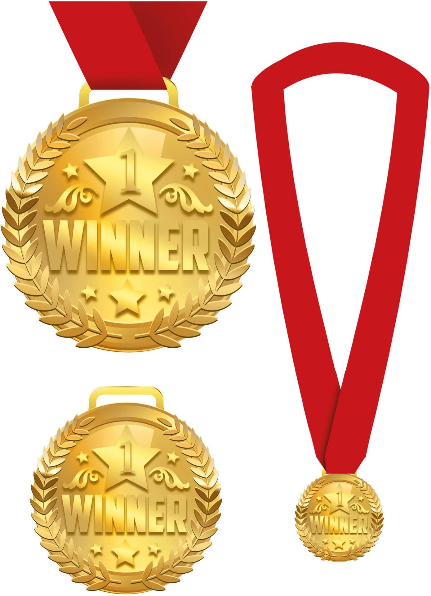 Medaille Winnaar Goud