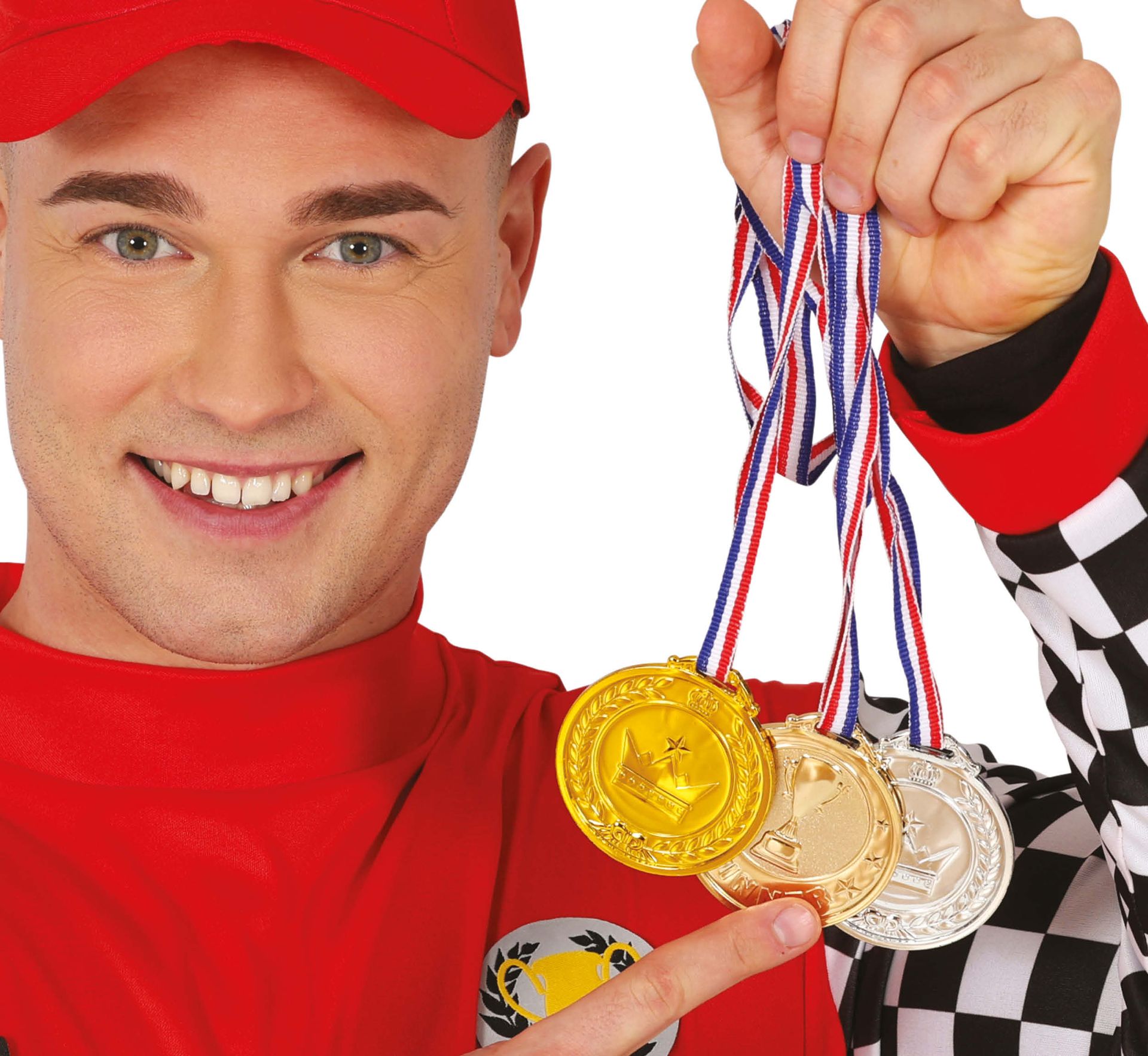 Medailleset Brons Zilver Goud 7cm