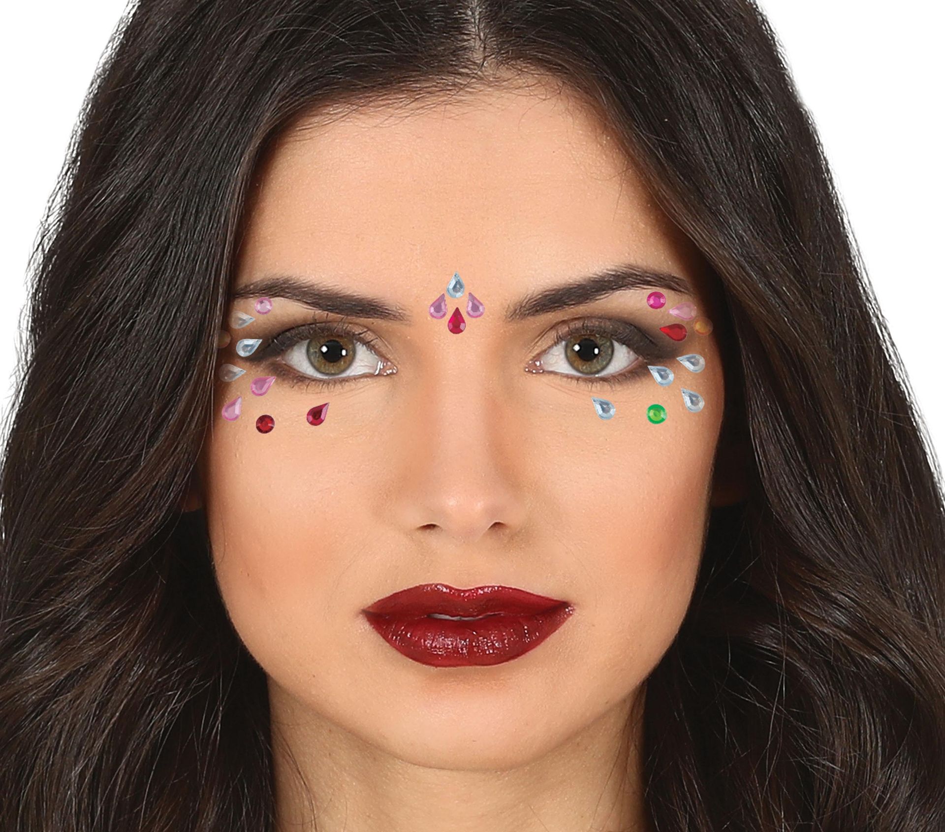 Meerkleurige Gezichtsjuwelen Vrouwen