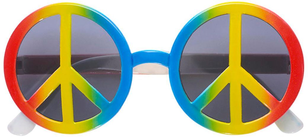 Meerkleurige Hippie Bril
