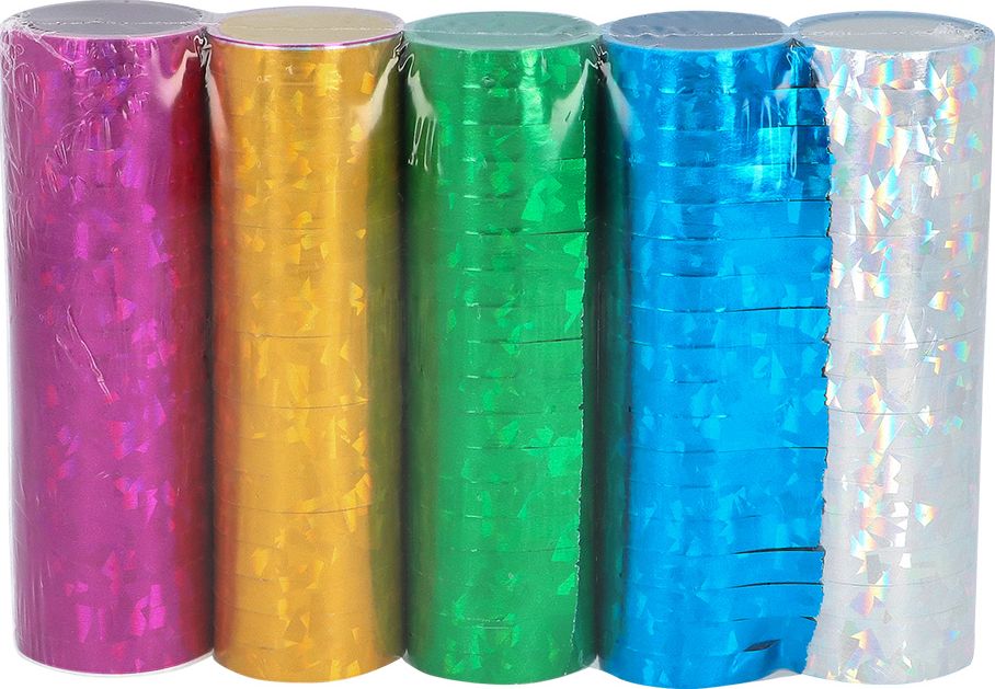 Meerkleurige Holografische Serpentines Set