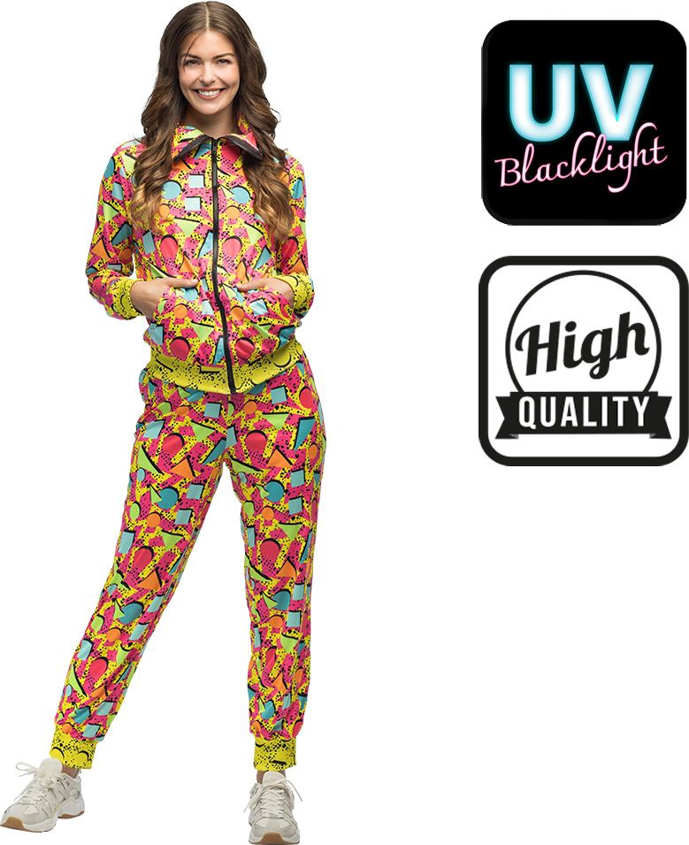 Meerkleurige Pop Art Trainingspak Dames