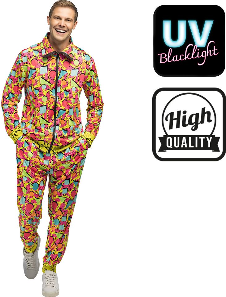 Meerkleurige Pop Art Trainingspak Heren